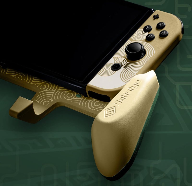 Satisfye - ZenGrip Pro Gen 3 OLED, a Switch Grip Compatible with Nintendo Switch - Comfortable & Ergonomic Grip, Joy Con & Switch Control. #1 Switch Accessories Designed for Gamers (Gold) - Image 4